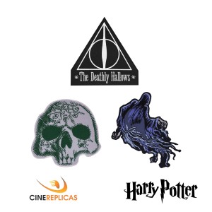 CR2205 Set of 3 Harry Potter Crest Patch - Deathly Hallows